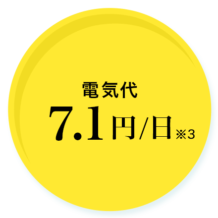 電気代 7.1円/日 